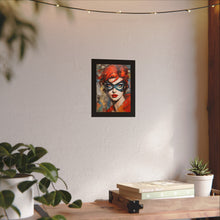 Load image into Gallery viewer, "Red Vixen" Textured Watercolor Matte Poster by E4MD