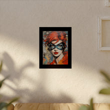 Load image into Gallery viewer, "Red Vixen" Textured Watercolor Matte Poster by E4MD