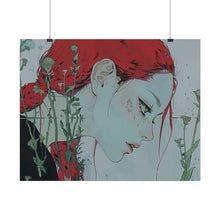 Load image into Gallery viewer, "Enigmatic Reflection" Textured Watercolor Matte Poster by E4MD