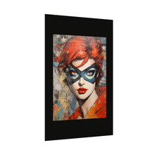 Load image into Gallery viewer, "Red Vixen" Textured Watercolor Matte Poster by E4MD
