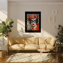 Load image into Gallery viewer, "Red Vixen" Textured Watercolor Matte Poster by E4MD
