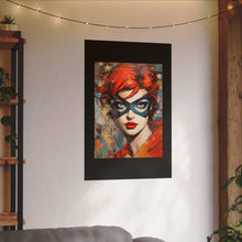 Load image into Gallery viewer, "Red Vixen" Textured Watercolor Matte Poster by E4MD
