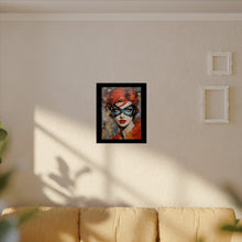 Load image into Gallery viewer, "Red Vixen" Textured Watercolor Matte Poster by E4MD