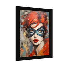 Load image into Gallery viewer, "Red Vixen" Textured Watercolor Matte Poster by E4MD