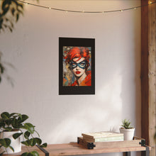 Load image into Gallery viewer, "Red Vixen" Textured Watercolor Matte Poster by E4MD