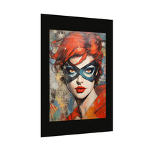 Load image into Gallery viewer, "Red Vixen" Textured Watercolor Matte Poster by E4MD