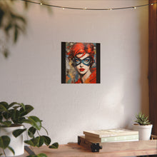 Load image into Gallery viewer, "Red Vixen" Textured Watercolor Matte Poster by E4MD