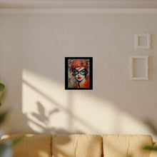 Load image into Gallery viewer, "Red Vixen" Textured Watercolor Matte Poster by E4MD