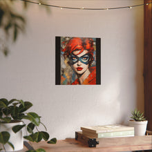 Load image into Gallery viewer, "Red Vixen" Textured Watercolor Matte Poster by E4MD