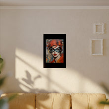 Load image into Gallery viewer, "Red Vixen" Textured Watercolor Matte Poster by E4MD