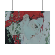 Load image into Gallery viewer, "Enigmatic Reflection" Textured Watercolor Matte Poster by E4MD