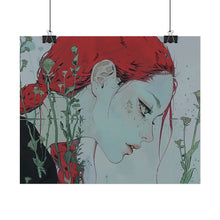 Load image into Gallery viewer, "Enigmatic Reflection" Textured Watercolor Matte Poster by E4MD