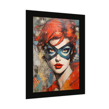 Load image into Gallery viewer, "Red Vixen" Textured Watercolor Matte Poster by E4MD