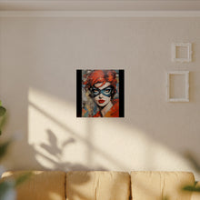 Load image into Gallery viewer, "Red Vixen" Textured Watercolor Matte Poster by E4MD