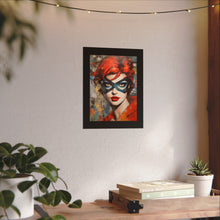 Load image into Gallery viewer, "Red Vixen" Textured Watercolor Matte Poster by E4MD