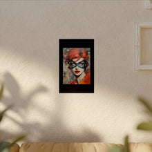 Load image into Gallery viewer, "Red Vixen" Textured Watercolor Matte Poster by E4MD