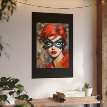 Load image into Gallery viewer, "Red Vixen" Textured Watercolor Matte Poster by E4MD