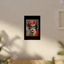 Load image into Gallery viewer, "Red Vixen" Textured Watercolor Matte Poster by E4MD