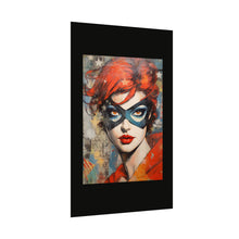 Load image into Gallery viewer, "Red Vixen" Textured Watercolor Matte Poster by E4MD