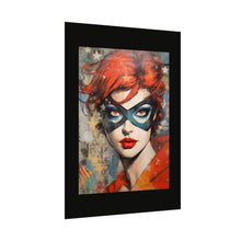 Load image into Gallery viewer, "Red Vixen" Textured Watercolor Matte Poster by E4MD