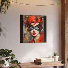 Load image into Gallery viewer, "Red Vixen" Textured Watercolor Matte Poster by E4MD