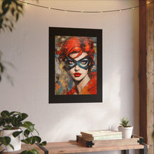 Load image into Gallery viewer, "Red Vixen" Textured Watercolor Matte Poster by E4MD