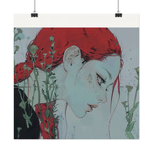 Load image into Gallery viewer, "Enigmatic Reflection" Textured Watercolor Matte Poster by E4MD