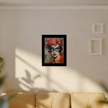 Load image into Gallery viewer, "Red Vixen" Textured Watercolor Matte Poster by E4MD