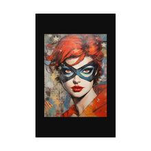 Load image into Gallery viewer, "Red Vixen" Textured Watercolor Matte Poster by E4MD