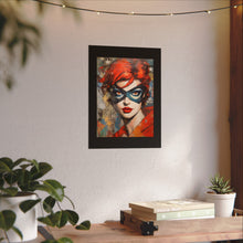Load image into Gallery viewer, "Red Vixen" Textured Watercolor Matte Poster by E4MD