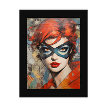 Load image into Gallery viewer, "Red Vixen" Textured Watercolor Matte Poster by E4MD