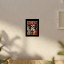 Load image into Gallery viewer, "Red Vixen" Textured Watercolor Matte Poster by E4MD