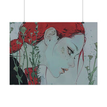 Load image into Gallery viewer, "Enigmatic Reflection" Textured Watercolor Matte Poster by E4MD