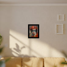 Load image into Gallery viewer, "Red Vixen" Textured Watercolor Matte Poster by E4MD