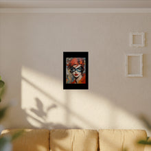 Load image into Gallery viewer, "Red Vixen" Textured Watercolor Matte Poster by E4MD