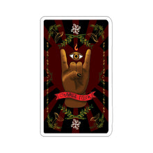 Load image into Gallery viewer, Charli Funk "Rock On Revelation" Tarot Card Kiss-Cut Sticker by E4MD