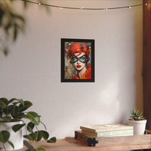 Load image into Gallery viewer, "Red Vixen" Textured Watercolor Matte Poster by E4MD