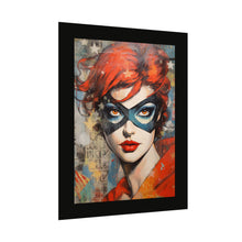 Load image into Gallery viewer, "Red Vixen" Textured Watercolor Matte Poster by E4MD