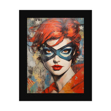 Load image into Gallery viewer, "Red Vixen" Textured Watercolor Matte Poster by E4MD