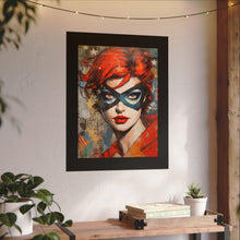 Load image into Gallery viewer, "Red Vixen" Textured Watercolor Matte Poster by E4MD