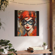 Load image into Gallery viewer, "Red Vixen" Textured Watercolor Matte Poster by E4MD