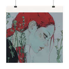 Load image into Gallery viewer, "Enigmatic Reflection" Textured Watercolor Matte Poster by E4MD