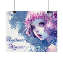 Load image into Gallery viewer, "Whimsical Reverie" Textured Watercolor Matte Poster by E4MD
