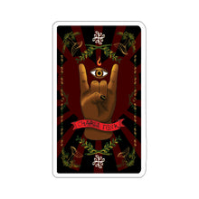 Load image into Gallery viewer, Charli Funk "Rock On Revelation" Tarot Card Kiss-Cut Sticker by E4MD