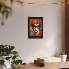 Load image into Gallery viewer, "Red Vixen" Textured Watercolor Matte Poster by E4MD