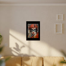 Load image into Gallery viewer, "Red Vixen" Textured Watercolor Matte Poster by E4MD