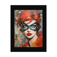 Load image into Gallery viewer, "Red Vixen" Textured Watercolor Matte Poster by E4MD