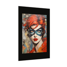 Load image into Gallery viewer, "Red Vixen" Textured Watercolor Matte Poster by E4MD