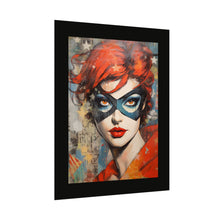 Load image into Gallery viewer, "Red Vixen" Textured Watercolor Matte Poster by E4MD