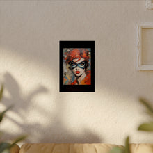 Load image into Gallery viewer, "Red Vixen" Textured Watercolor Matte Poster by E4MD